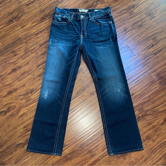 NWOT Big Star Pioneer Boot Cut Jeans 36x32 Distressed - Picture 2 of 9